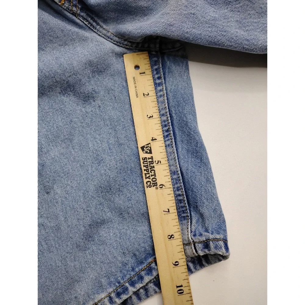 Levi's 505 Jorts Mens Denim Shorts Size 40 Distressed Medium Wash 9in Y2K